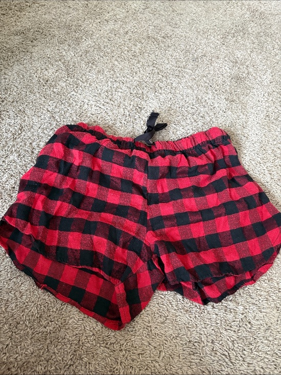 Other - Women's Red and Black Buffalo Plaid Lounge Shorts